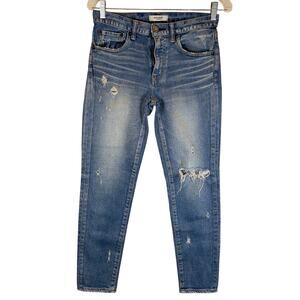 Japanese Selvedge Moussy Vintage Jeans Women 26 Blue Gleedsville Distressed